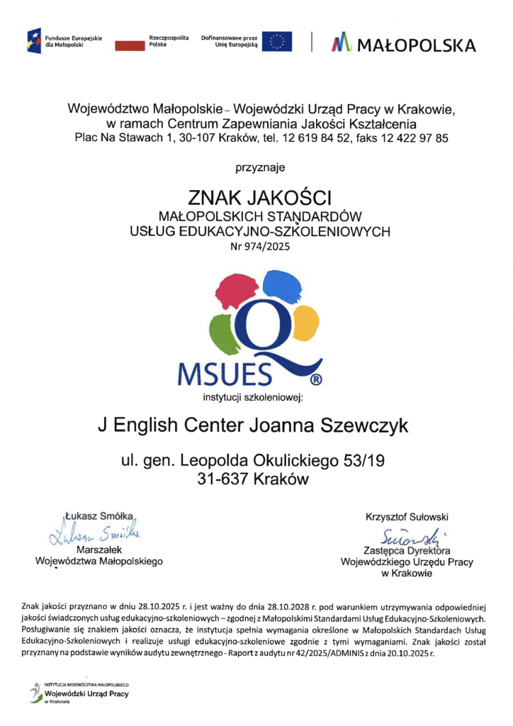 MSUES J English Center Joanna Szewczyk BUR