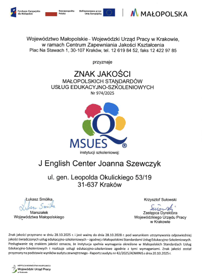 MSUES J English Center Joanna Szewczyk BUR